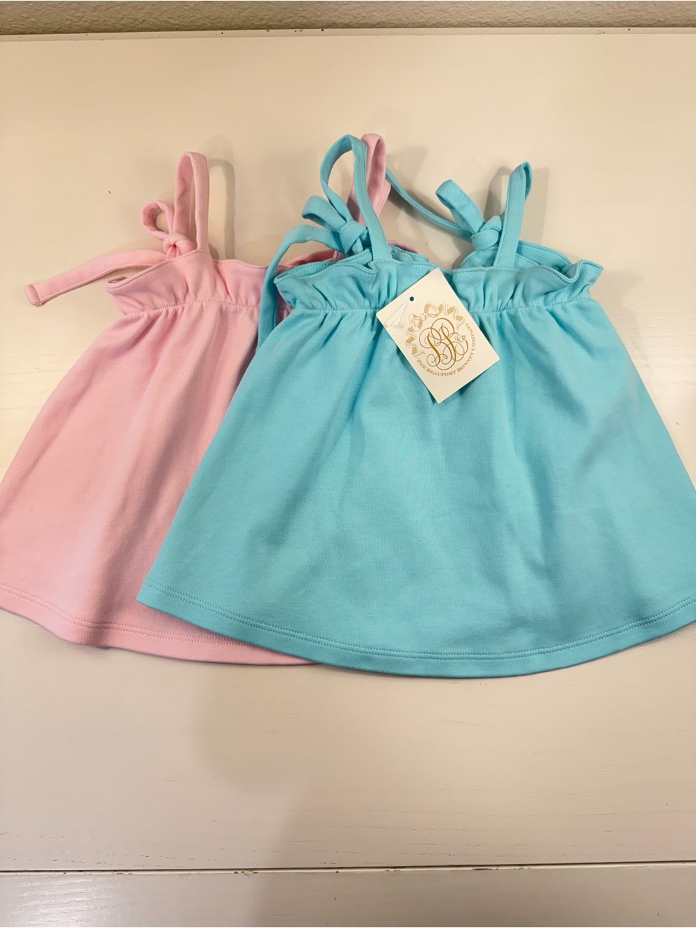 TBBC Lainey Tops Pink + Blue 2T